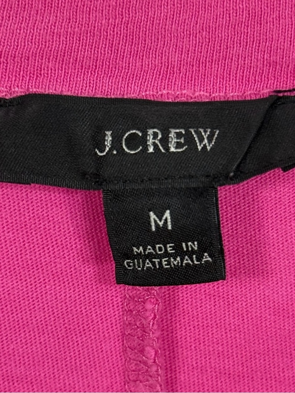 J Crew Pink Cotton Midi T Shirt Dress Crewneck Short Sleeve Side Slit M - Picture 6 of 11